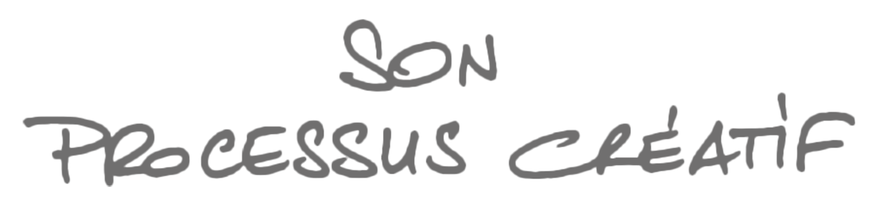Son processus créatif