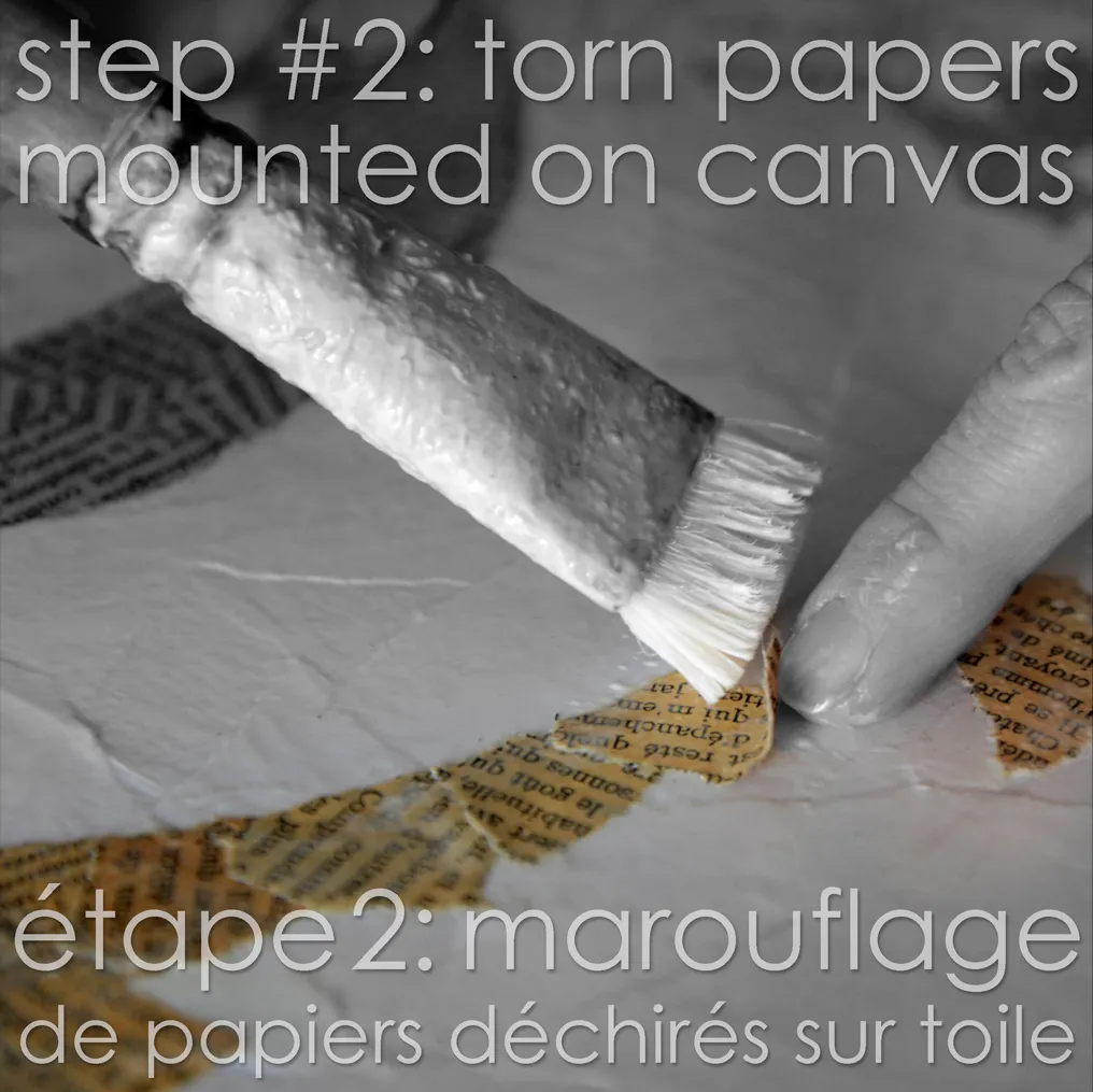 étape 2 : collage
